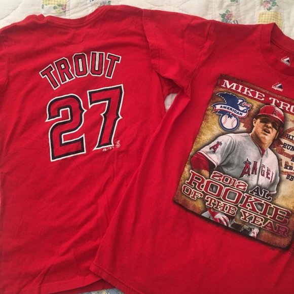 mike trout t shirt jersey